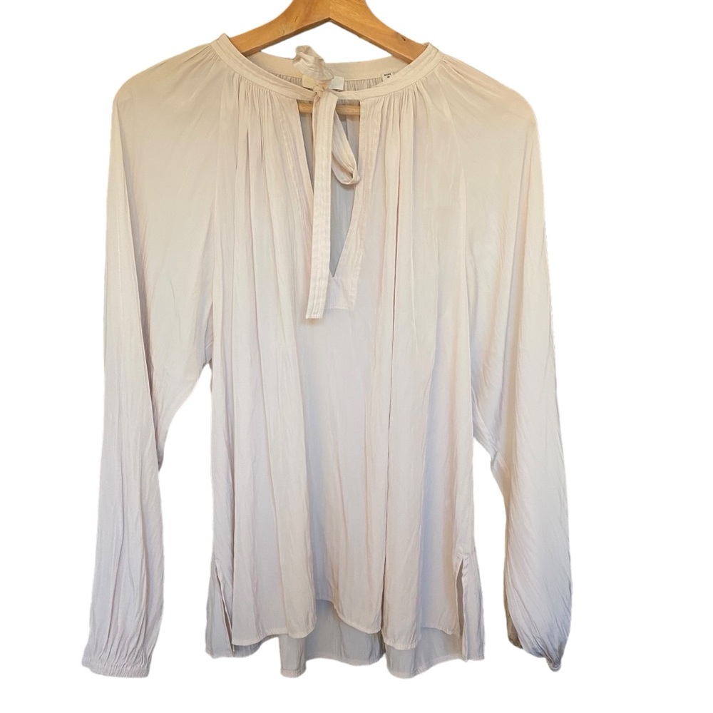 A.L.C. Baby Pale Pink Long Balloon Sleeve Blouse Womens 10